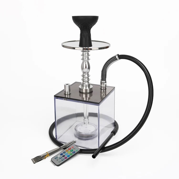 Juego de cachimba acrílica con luces LED
