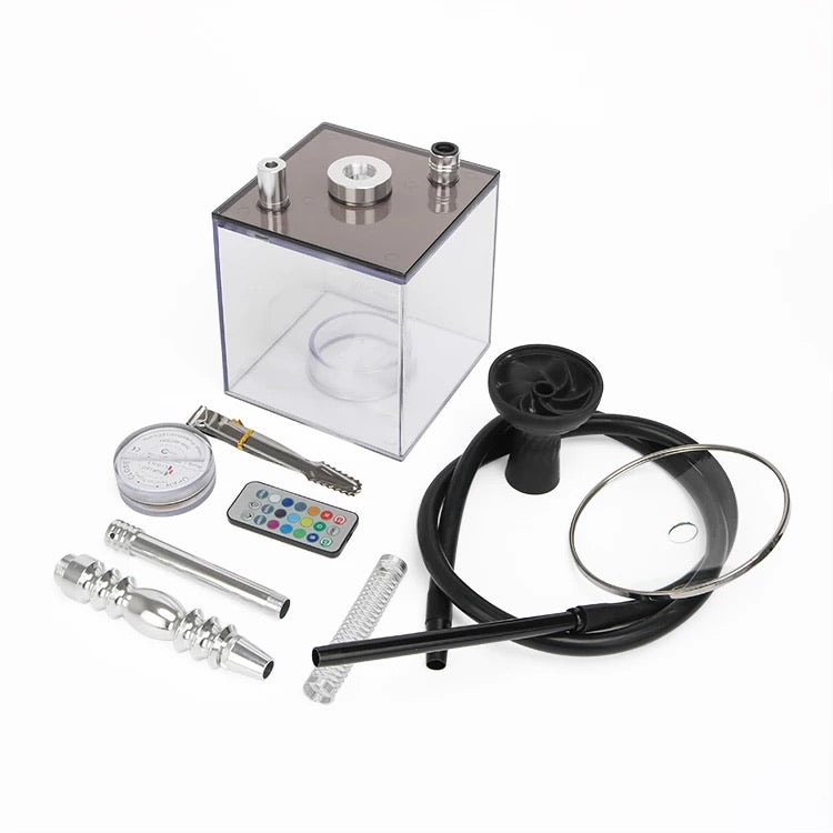 Juego de cachimba acrílica con luces LED